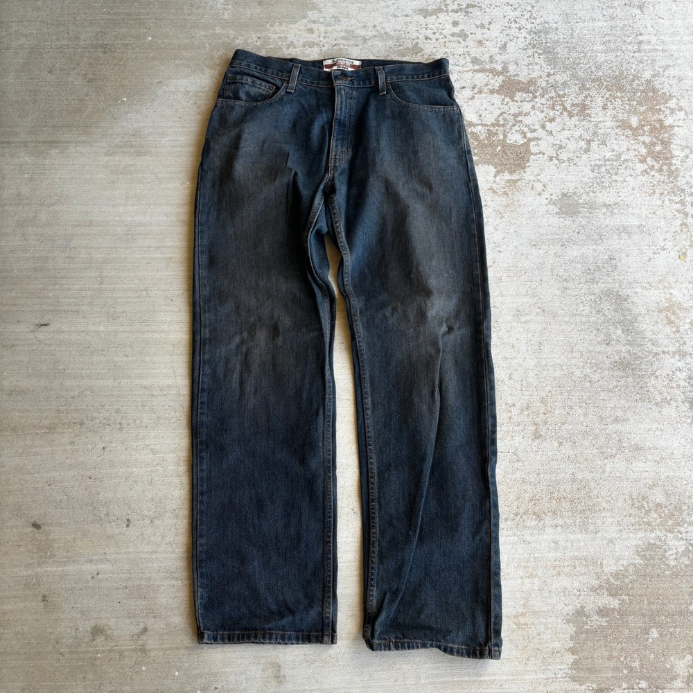 Levi's Authentics Signature Jeans Mens 34x34 Blue Copper Wash Straight Denim